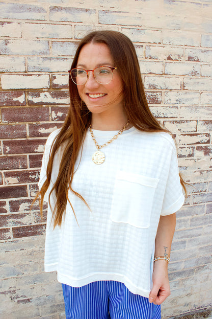 SQUARED AWAY TOP